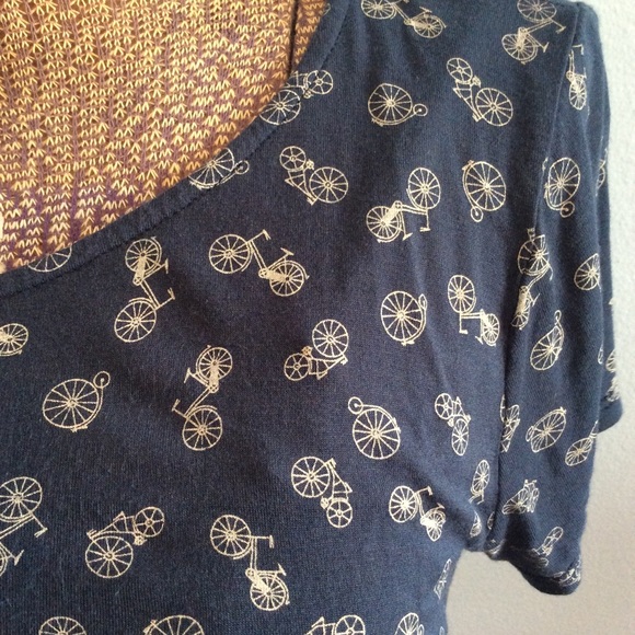 W5 Navy Blue Bicycle Unicycle top - Picture 5 of 10